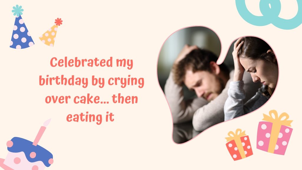 Celebrated my birthday by crying over cake... then eating it