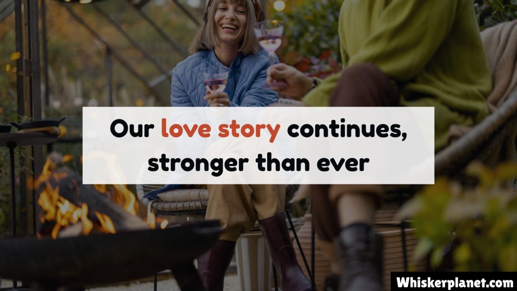 Our love story continues, stronger than ever